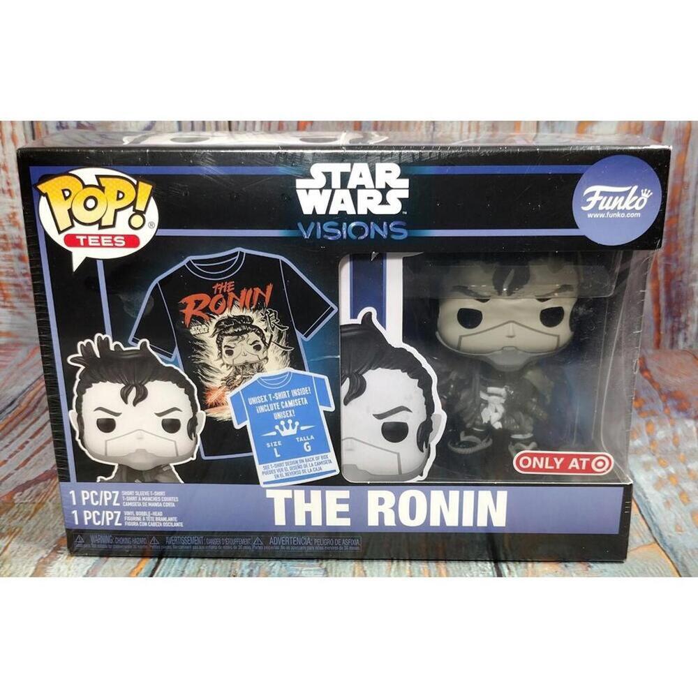 Star Wars Visions The Ronin Pop! Tees Bundle - T-Shirt & Bobblehead Figure‎